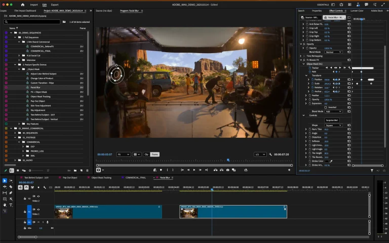 Adobe AI powered video editing