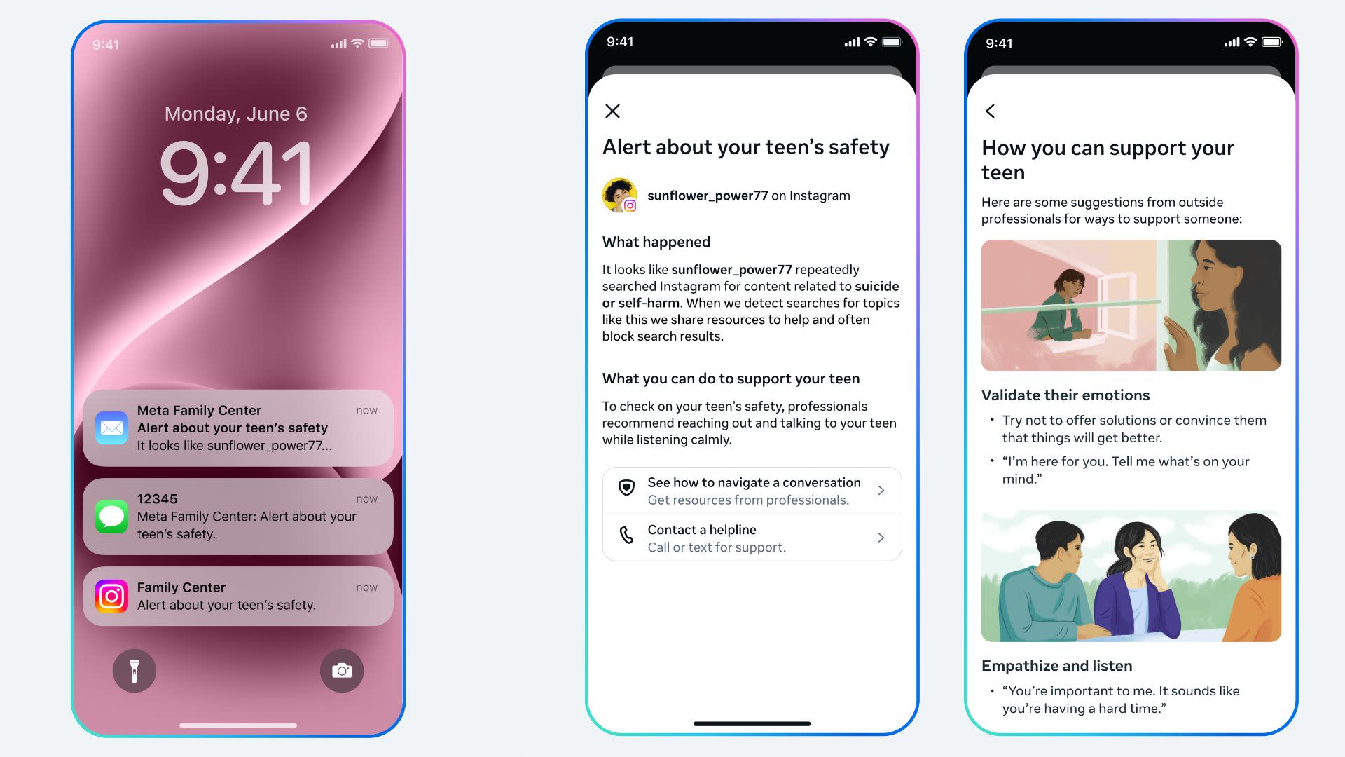 Instagram teen safety alerts