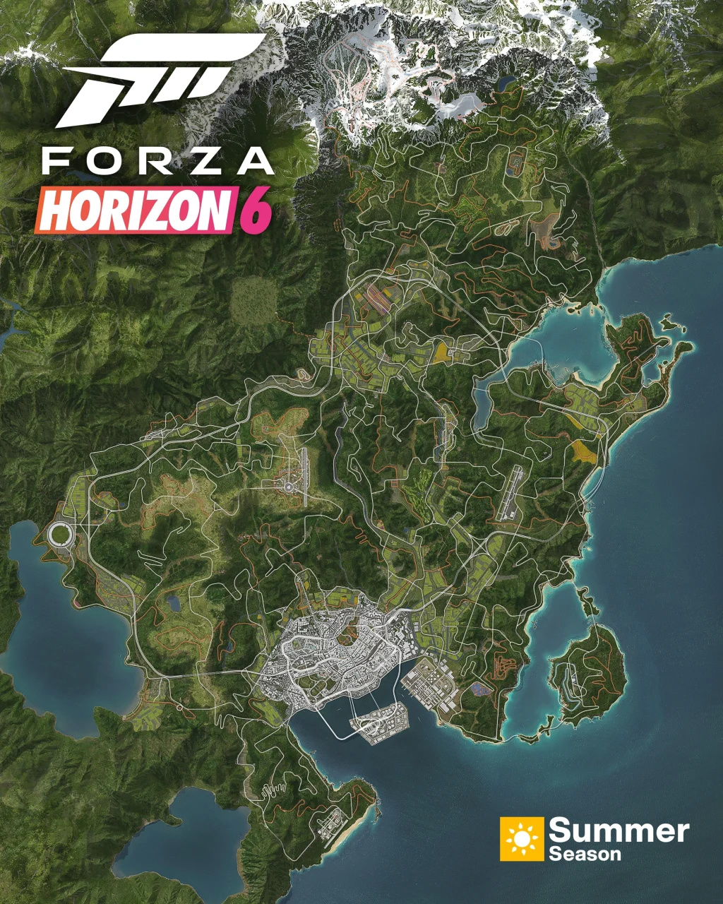 Forza Horizon 6 world map