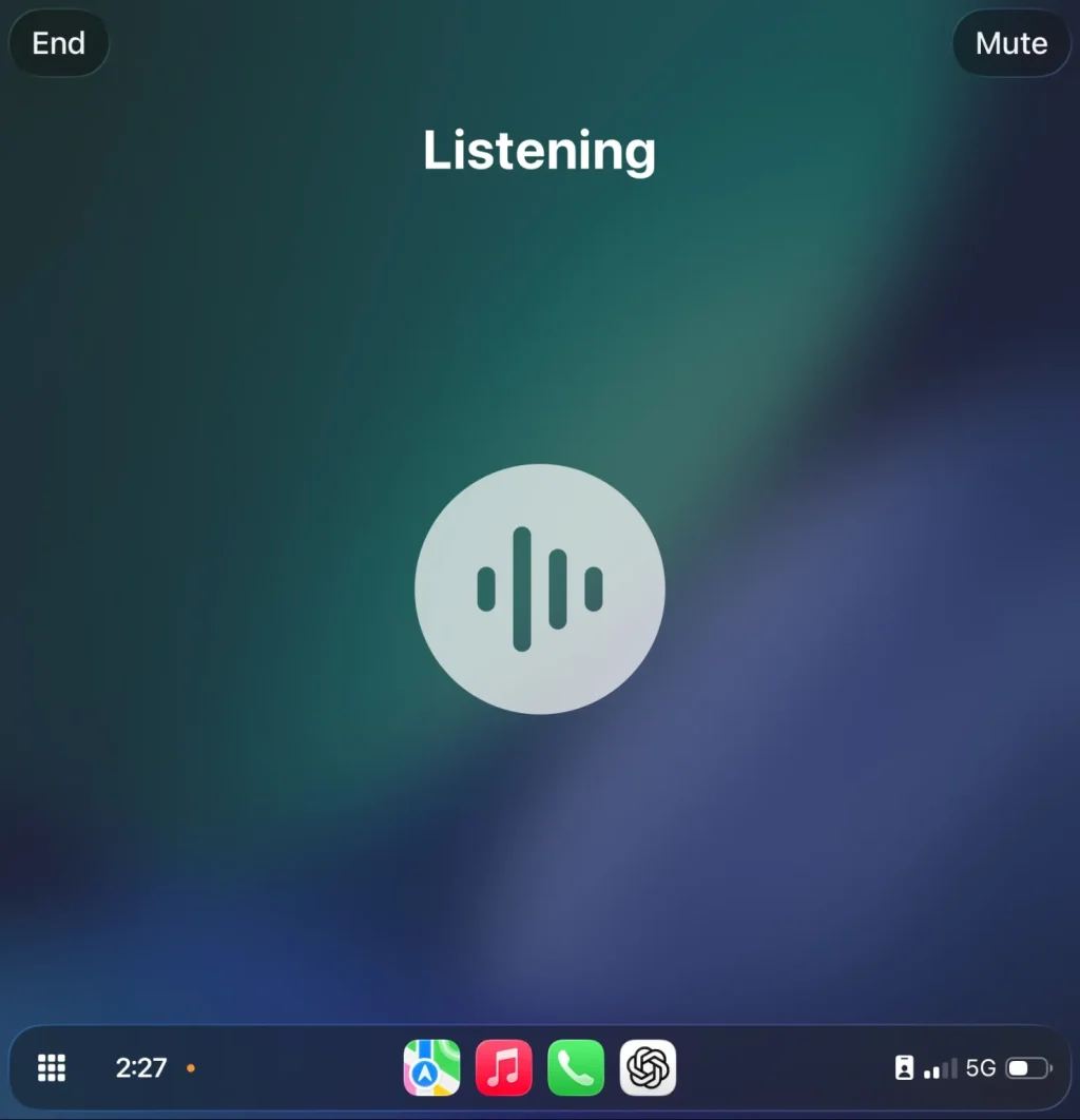 chatgpt carplay