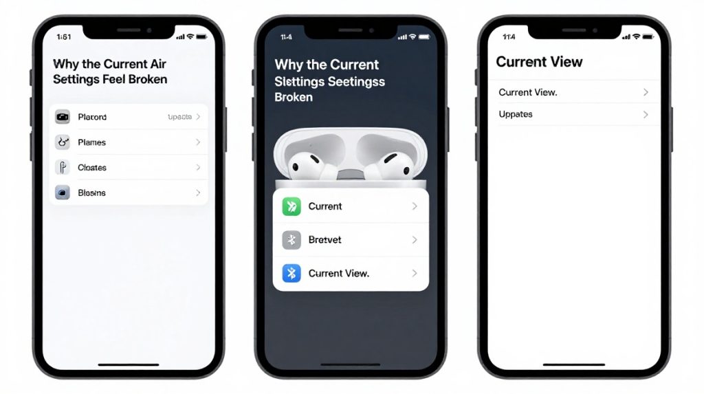 Apple AirPods Settings Feel Broken